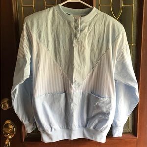 NWT VTG B.I. Gear 80s Windbreaker Style Colorblock Geometric Sporty Athletic Top